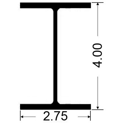 Traverse Manac aluminium 4 po,101 7 / 8"