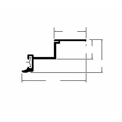 Aluminum vertical frame member