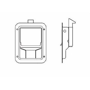 ZP paddle handle slam latch