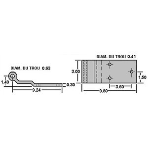 Insert for Vanguard 3" hinge