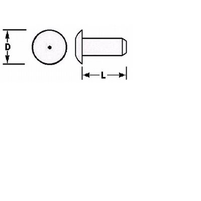 Brazier head 1 / 4 x 1 / 2