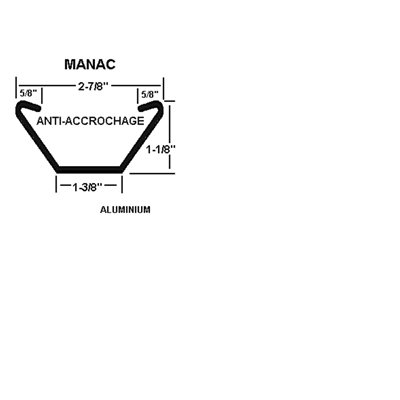 Arceau de toiture MC, anti-accrochage, alum.