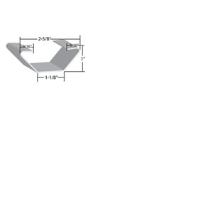 Arceau acier galvanisé anti-accrochage WA